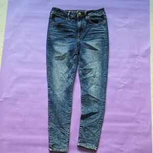 American Eagle Outfitters Dark Blue Hi Rise Jegging 6 Short